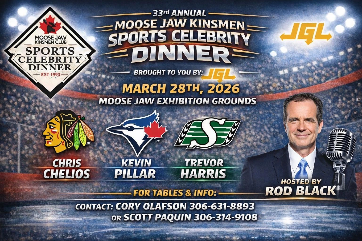 33rd Annual Moose Jaw Kinsmen Sports Celebrity Dinner 33rd Annual Moose Jaw Kinsmen Sports Celebrity Dinner